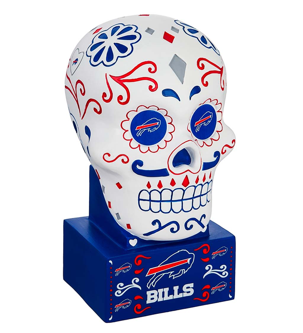 Buffalo Bills Sugar Skull Statue