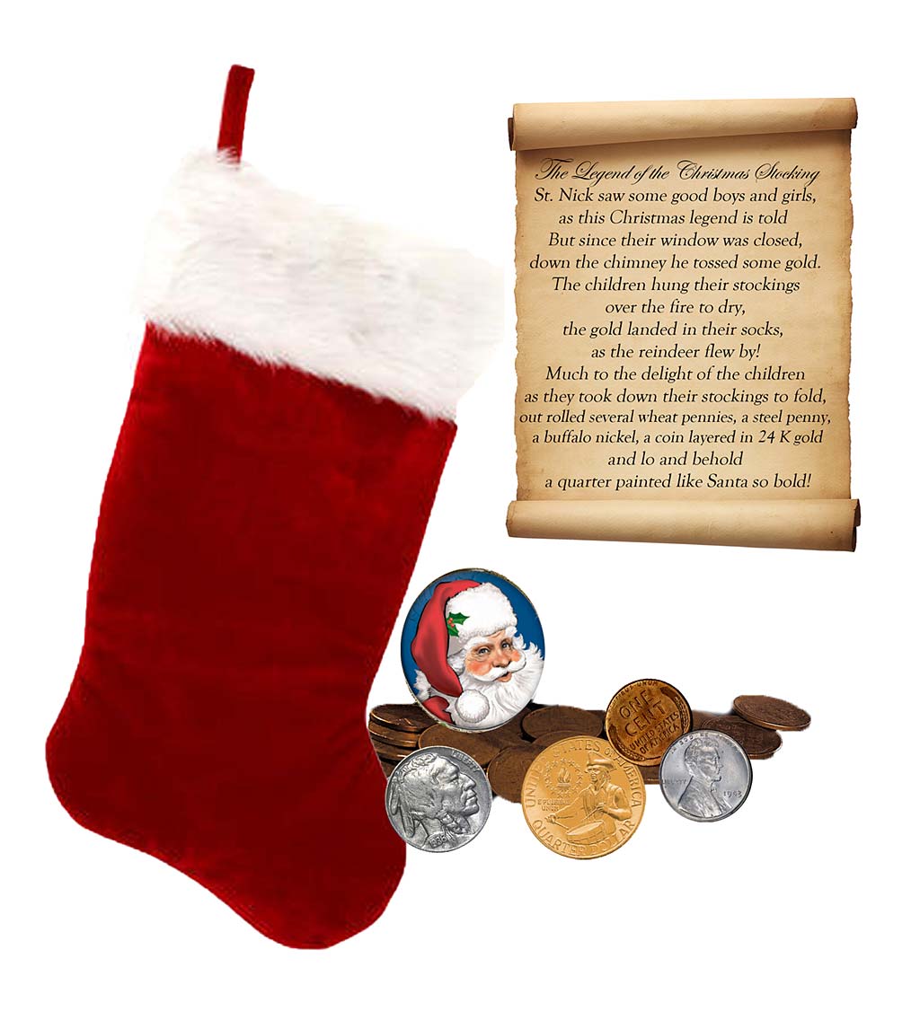 The Legend of Christmas Stockings Holiday Coin Collection