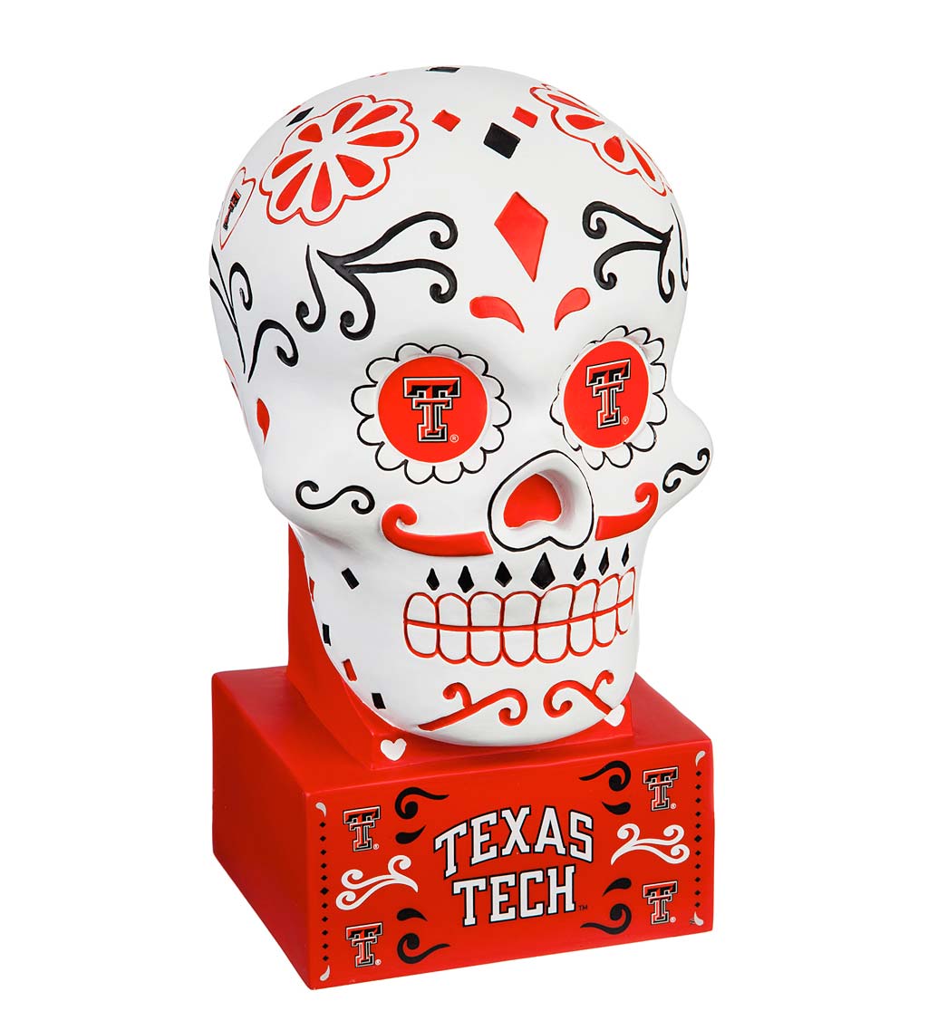 Texas Tech Sugar Skull Statue