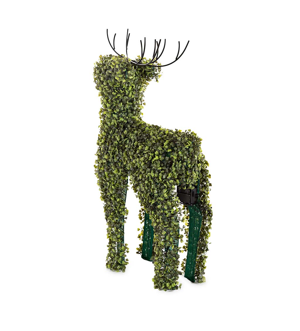 Lighted Boxwood Reindeer Topiary