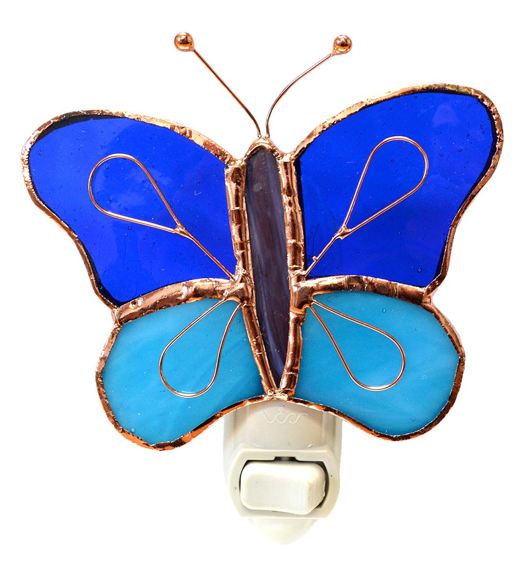 Stained Glass Butterfly Night Light swatch image