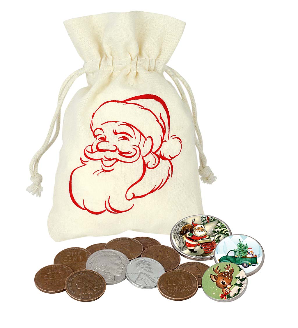 Santa's Sack of Rare and Colorized Coins
