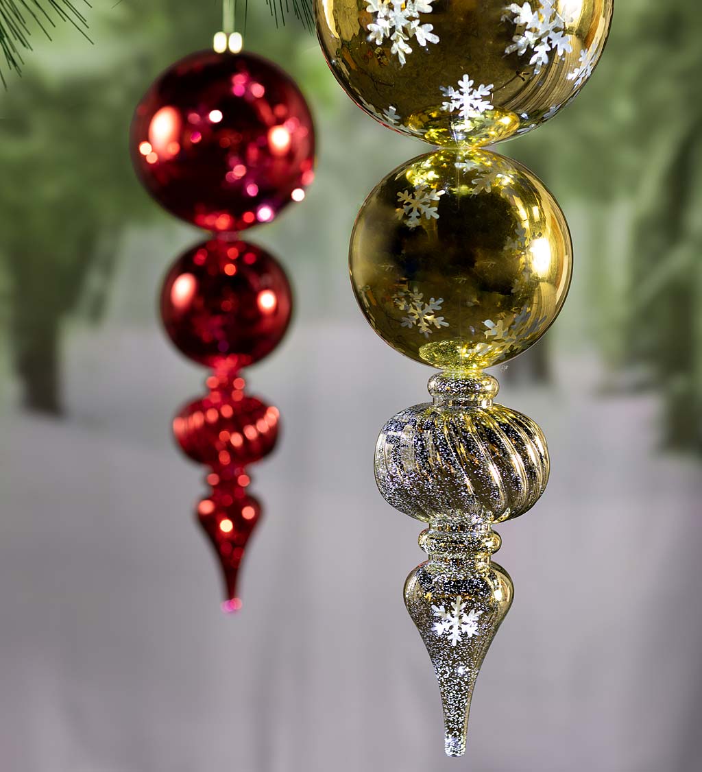 Indoor/Outdoor Lighted Shatterproof Holiday Hanging Ornament