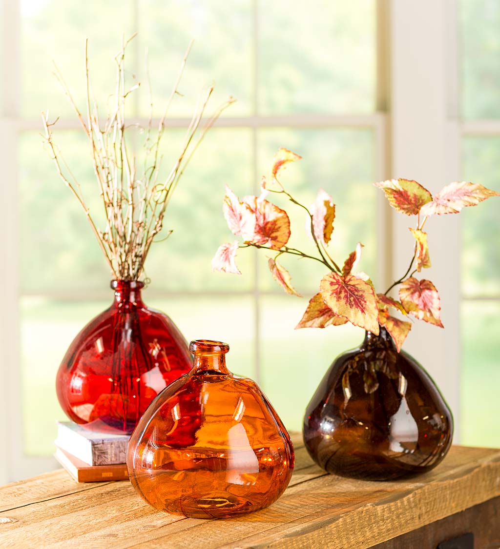 Handcrafted Spanish Eco-Friendly Recycled Glass Vase