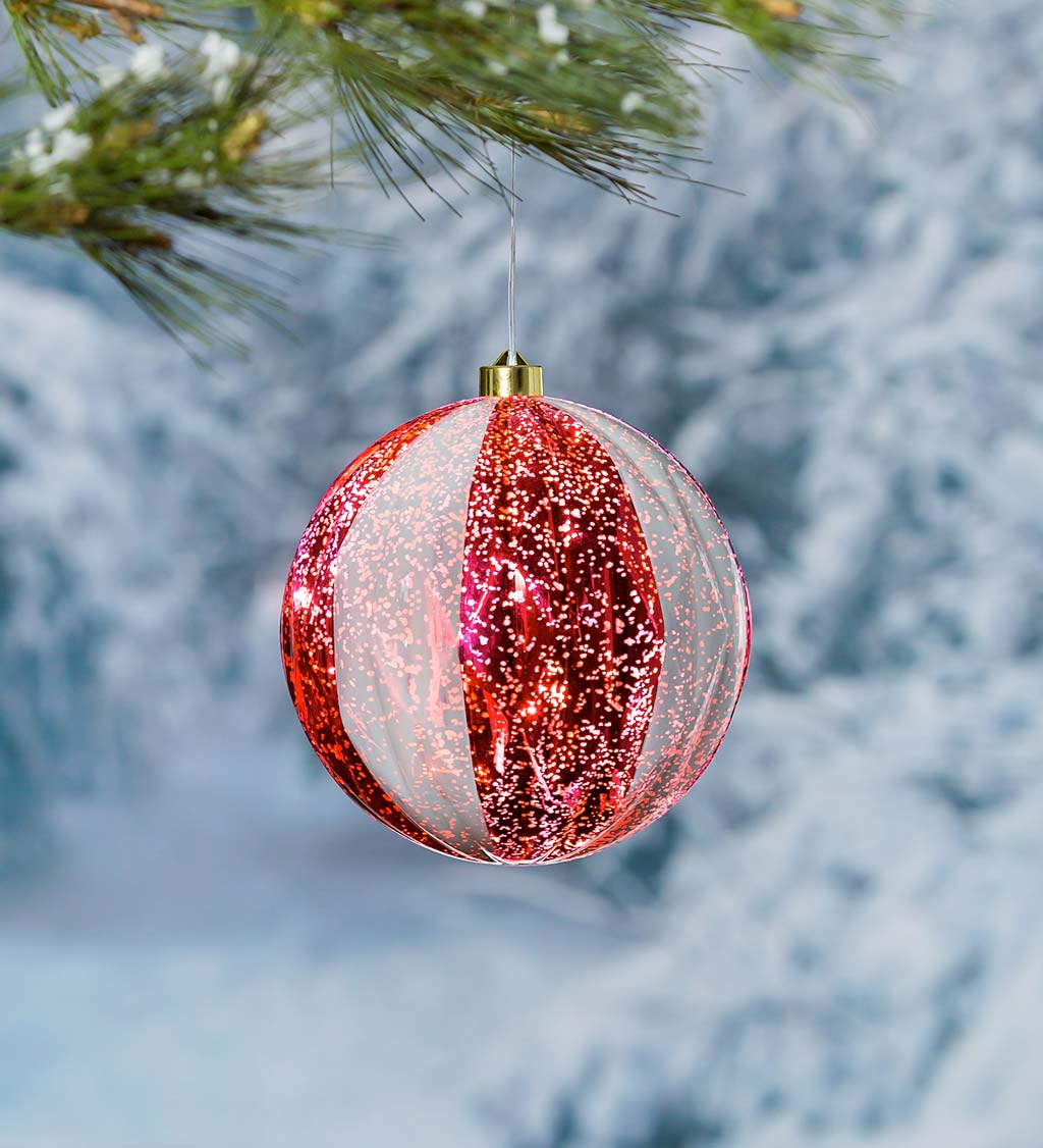 Large Lighted Outdoor Holiday Orb Ornament | Wind and Weather