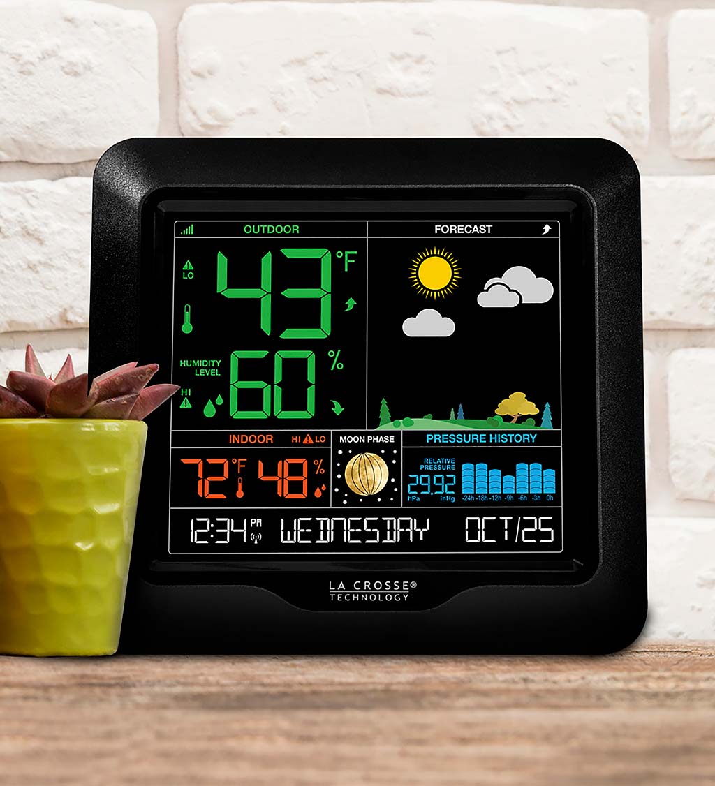 Wireless Color Weather Forecaster with Moon Phase