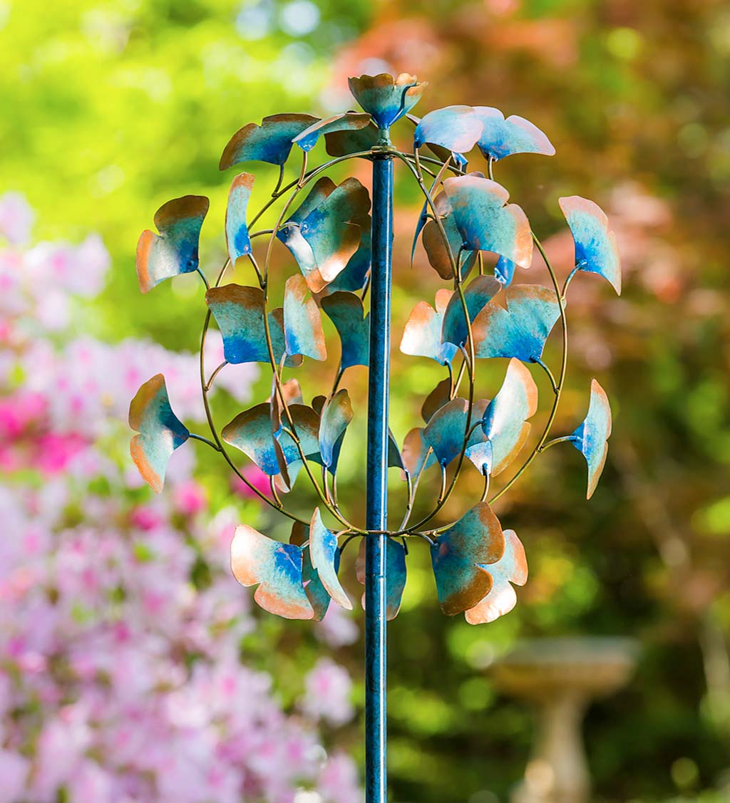 Colorful Gingko Leaves Wind Spinner