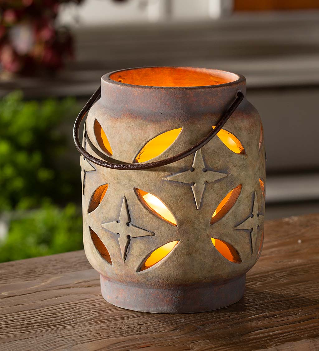 Handcrafted Earthenware Luminary
