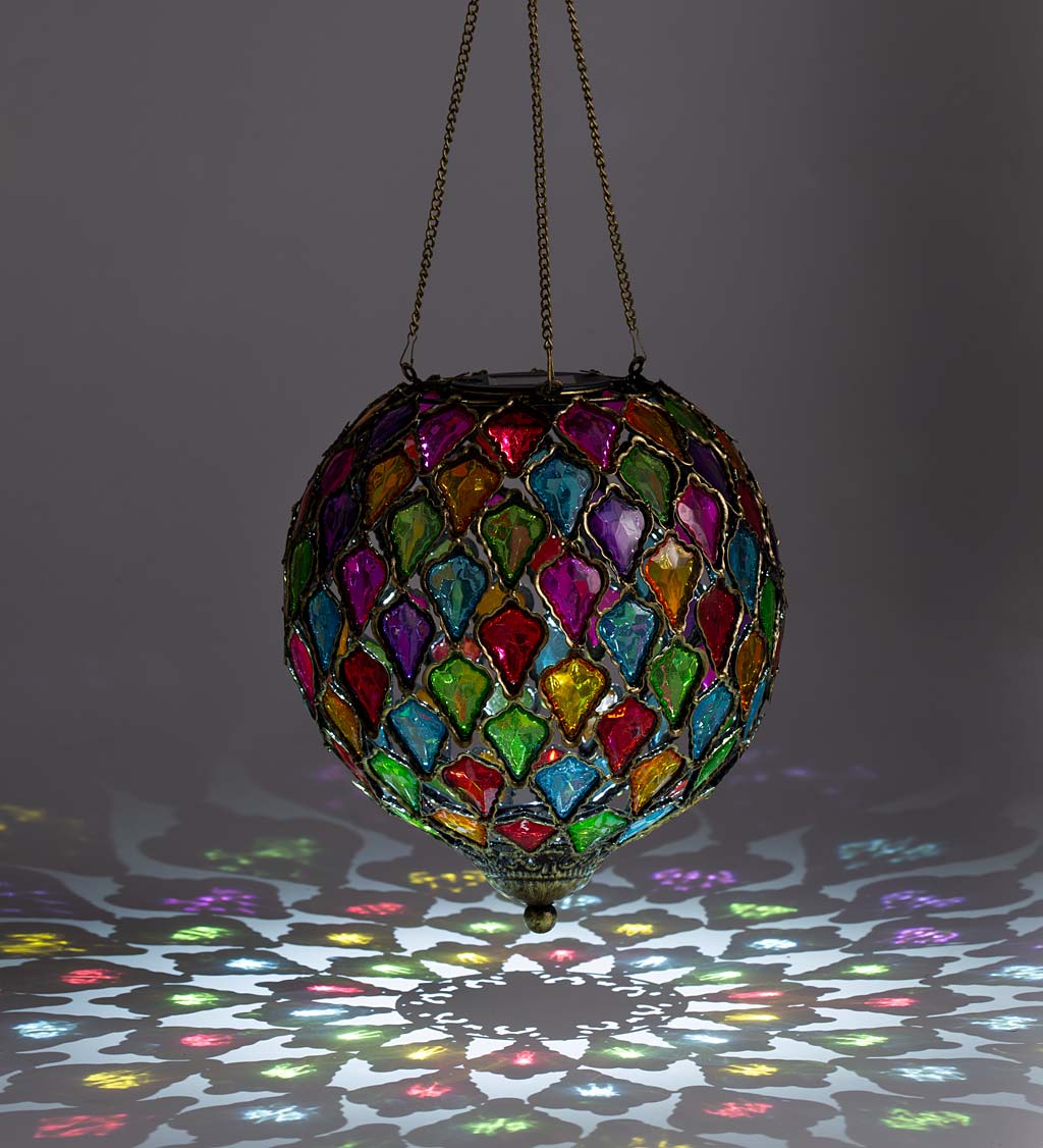Colorful Jeweled Orb Solar Light