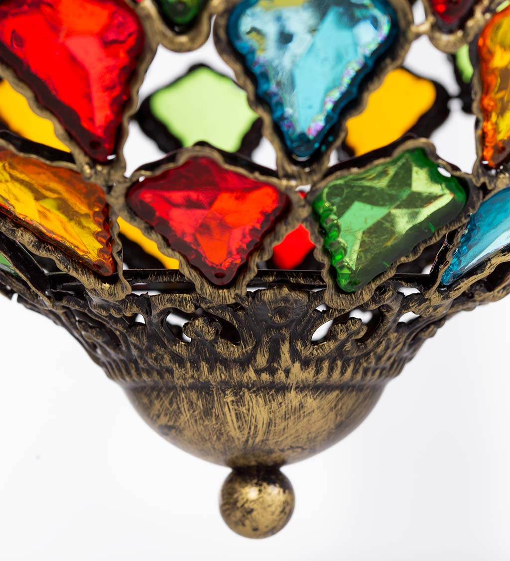 Colorful Jeweled Orb Solar Light