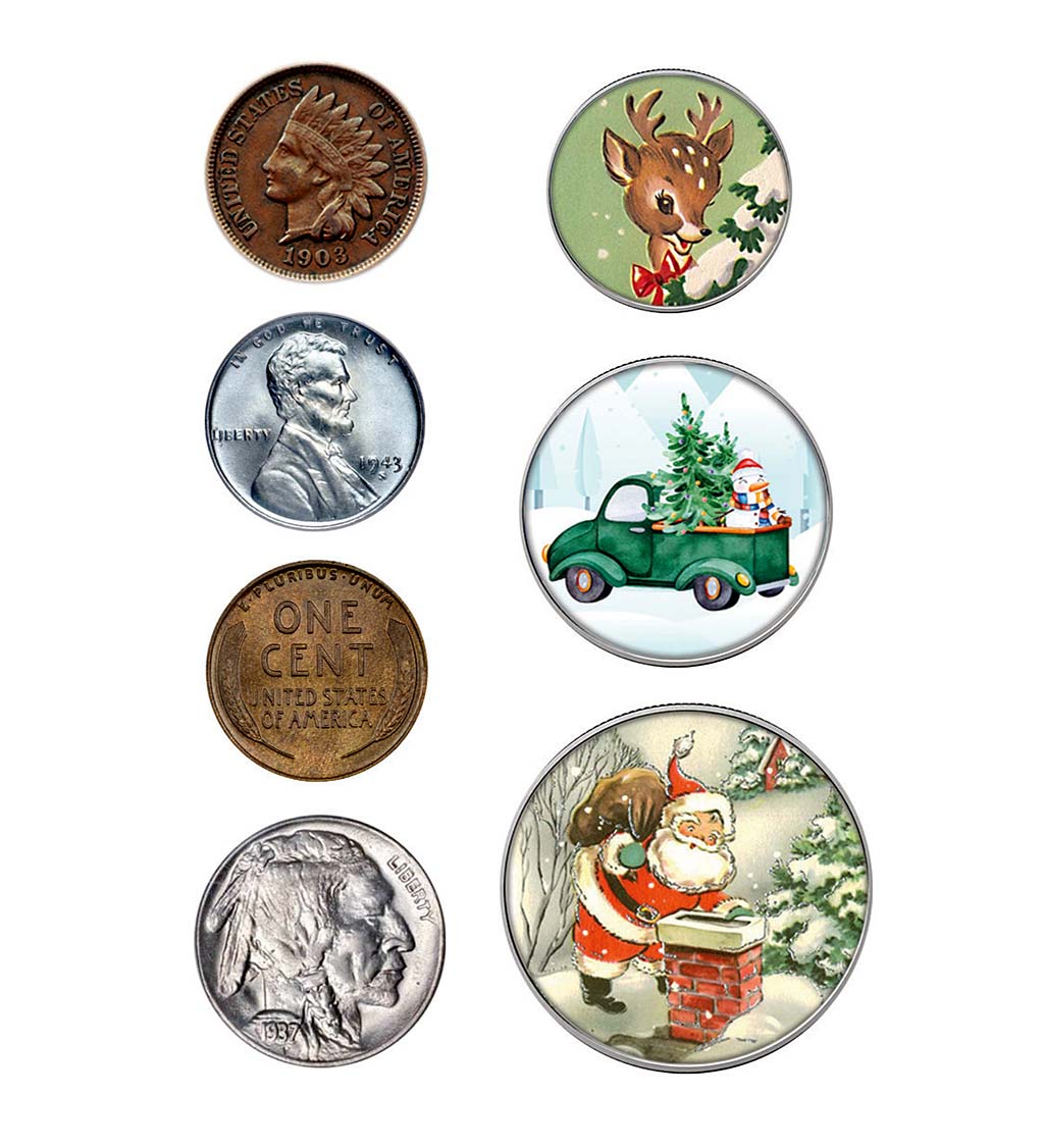 Santa's Sack of Rare and Colorized Coins