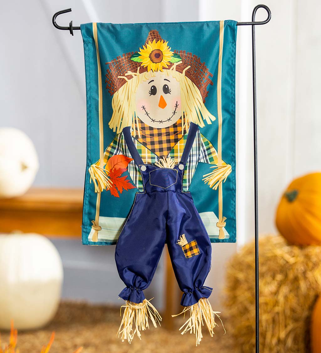 Kickin’ Scarecrow Garden Flag