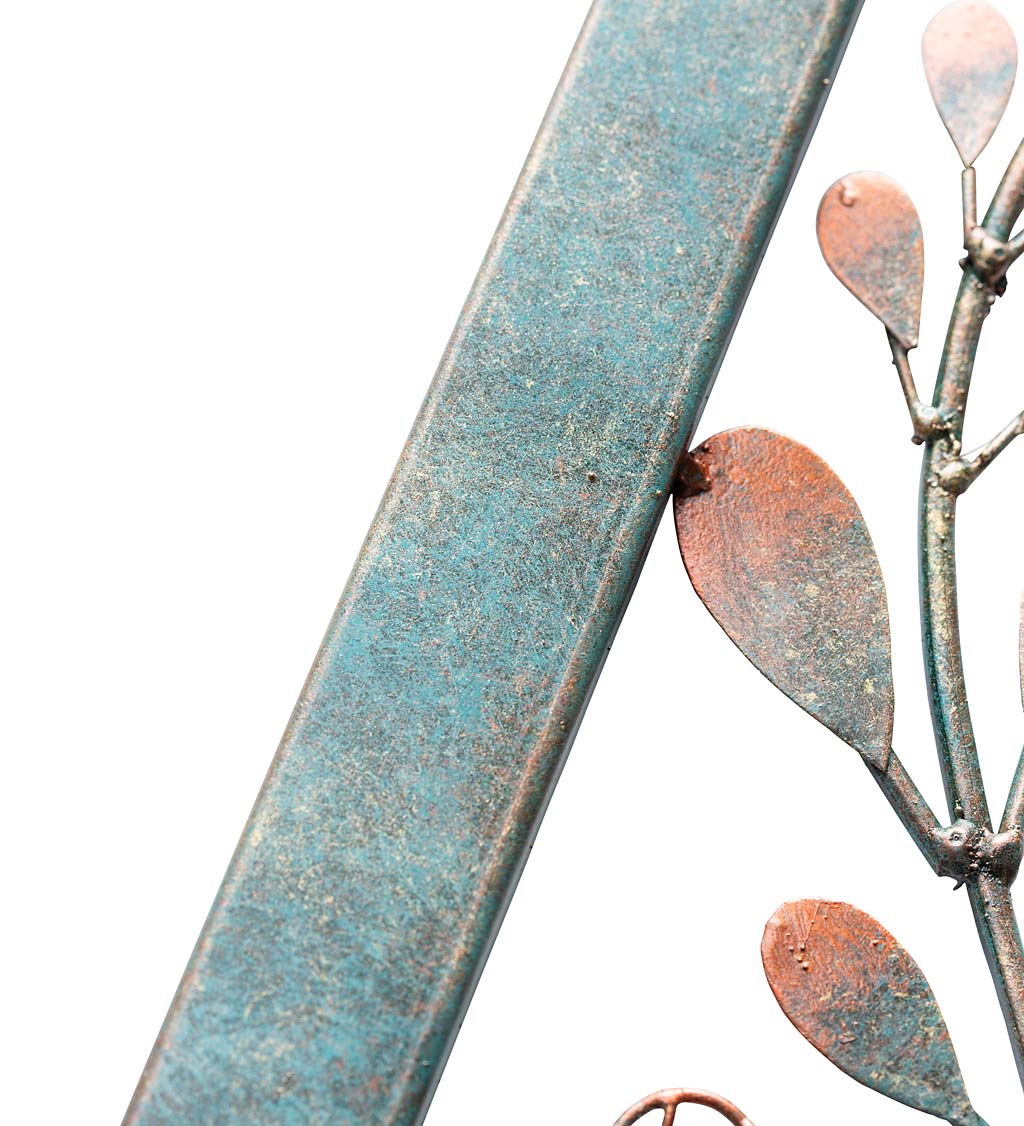Handcrafted Metal Wall Art with Copper-Colored and Patina-Like Finishes