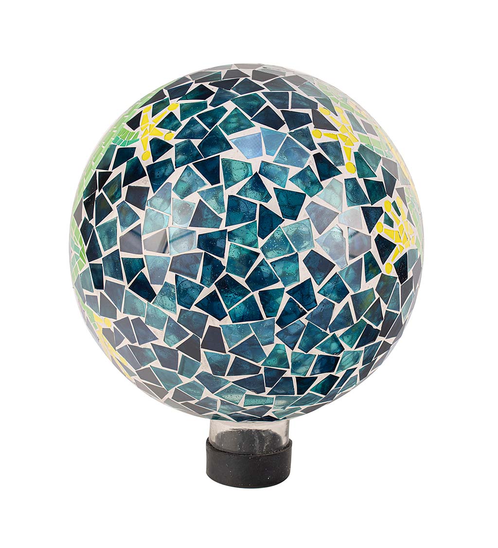 Frog Mosaic Gazing Globe