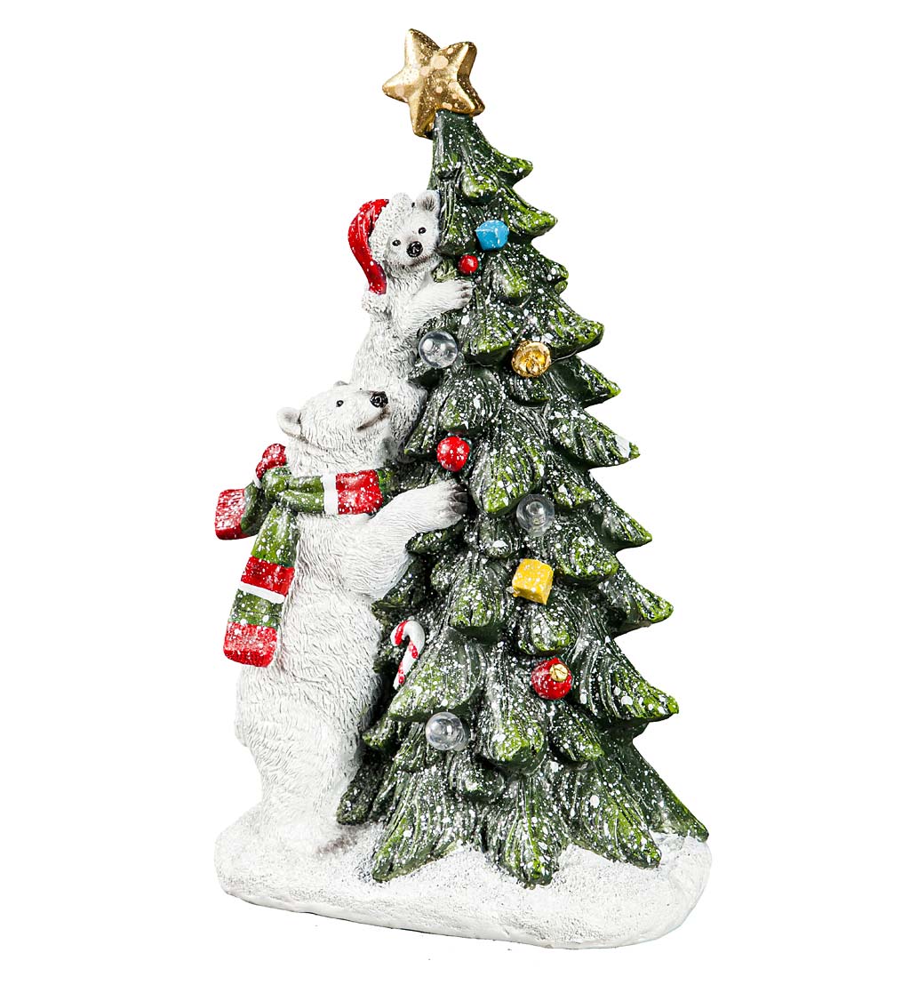 LED Polar Bear Christmas Tree Figure