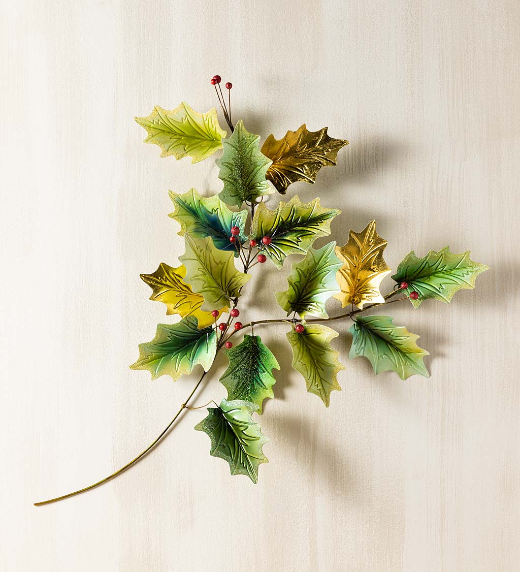 Holly Leaf and Berries Hanging Decor