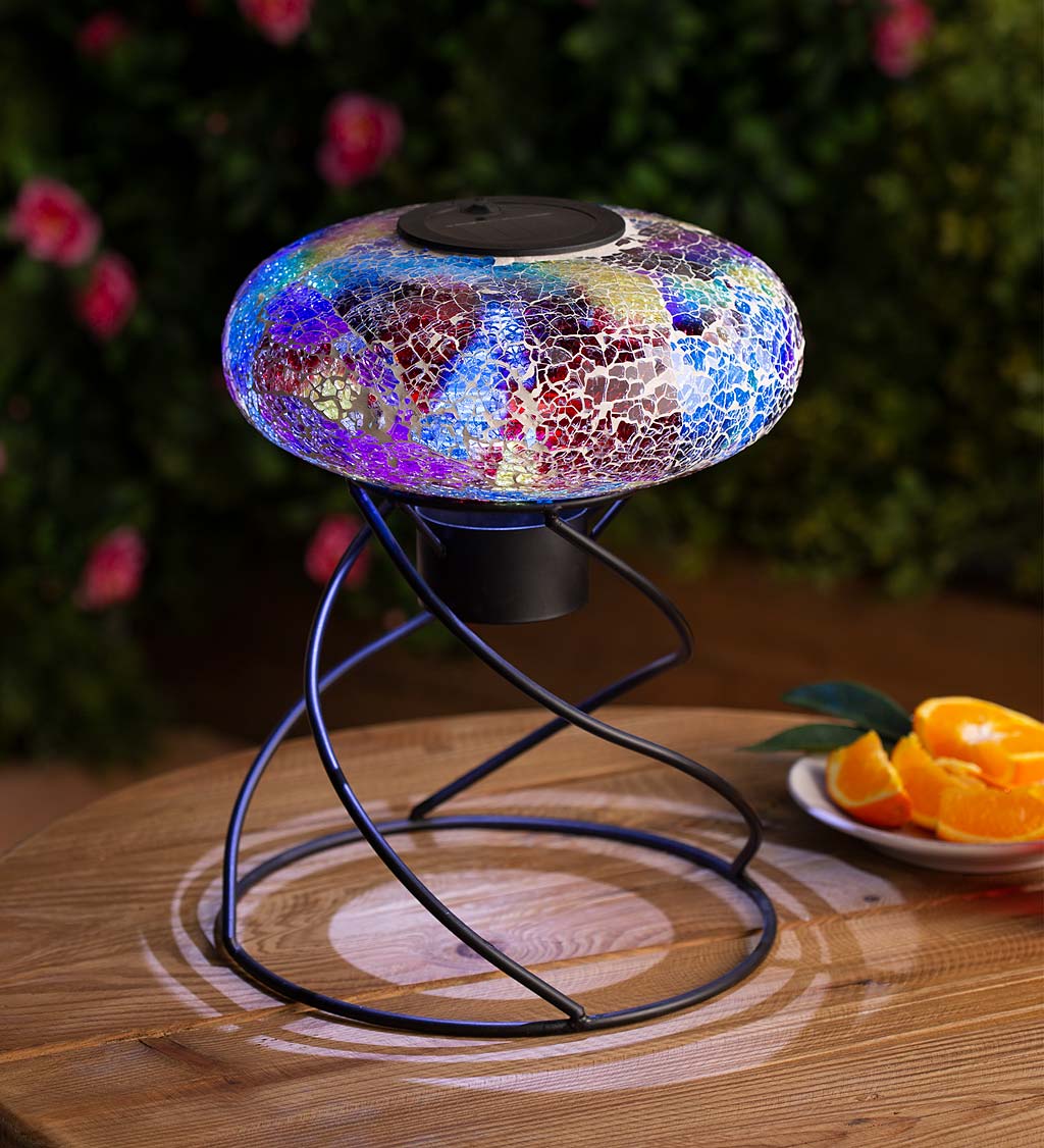 Solar-Powered Mosaic Lamp