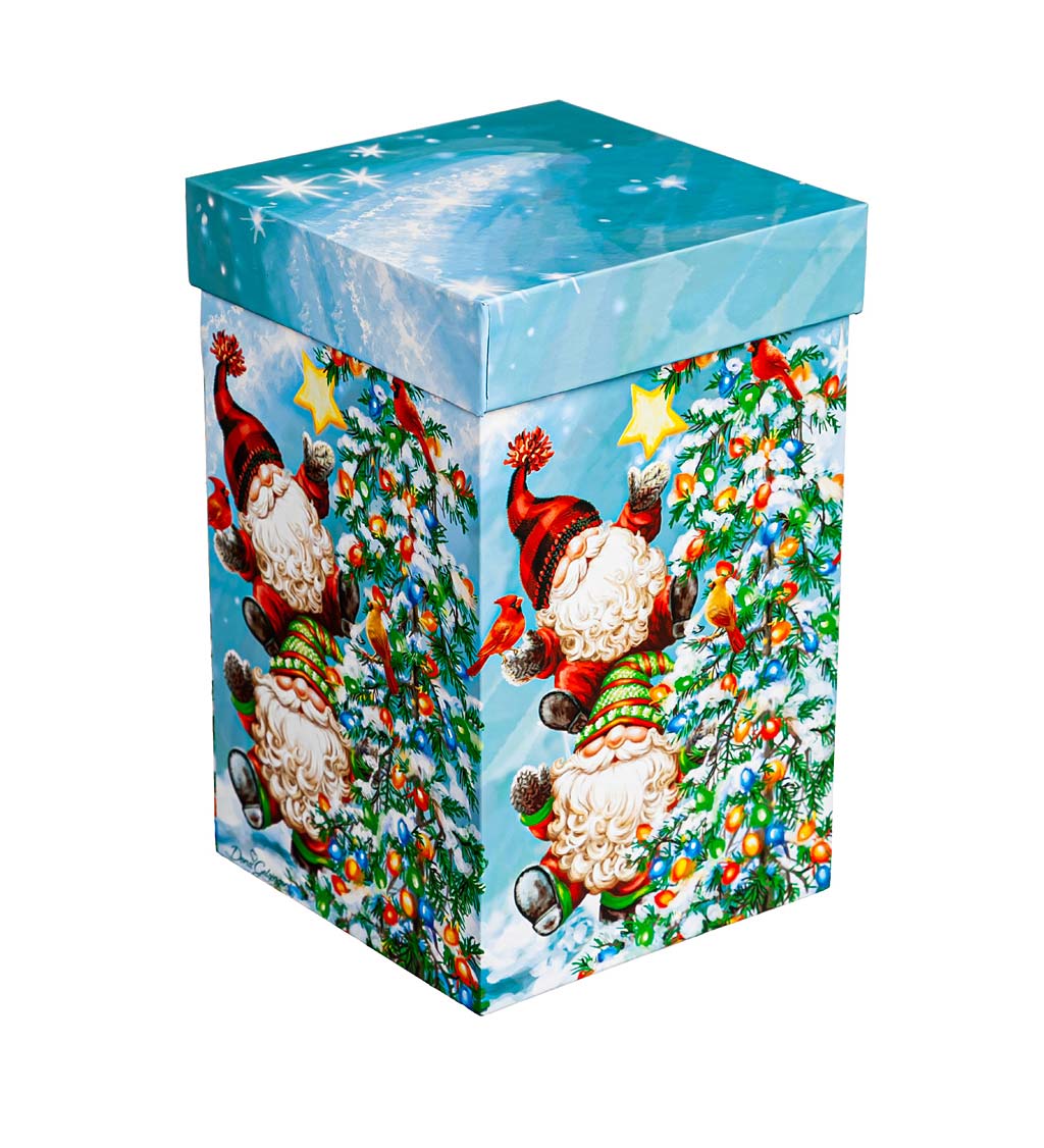 Christmas Gnomes 17 oz. Ceramic Travel Cup With Gift Box