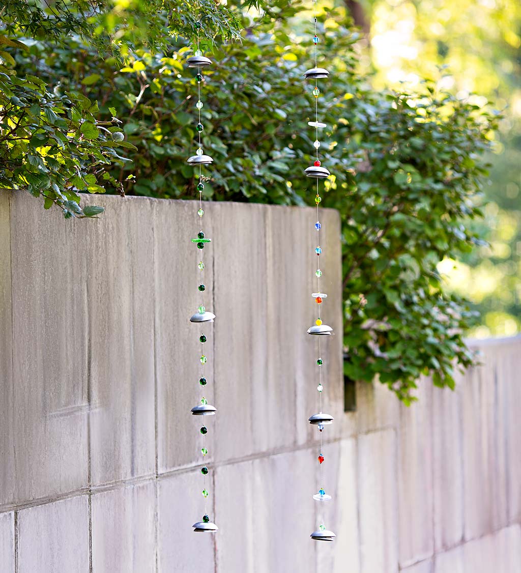 Hanging Metal and Glass Beaded Wind Chime