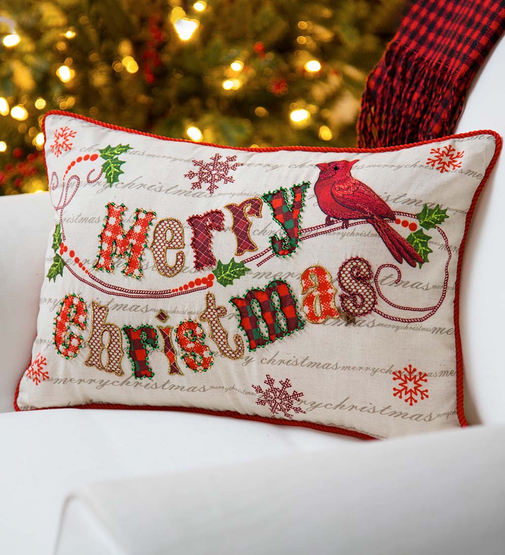 Merry Christmas Lumbar Pillow