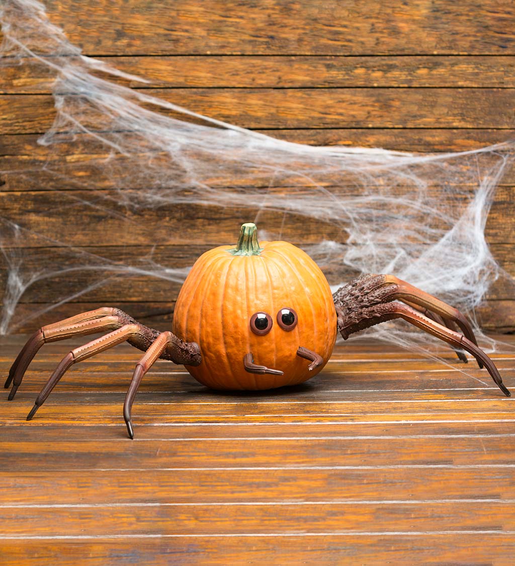 Halloween Spider Pumpkin Appendages, 6-Piece Set