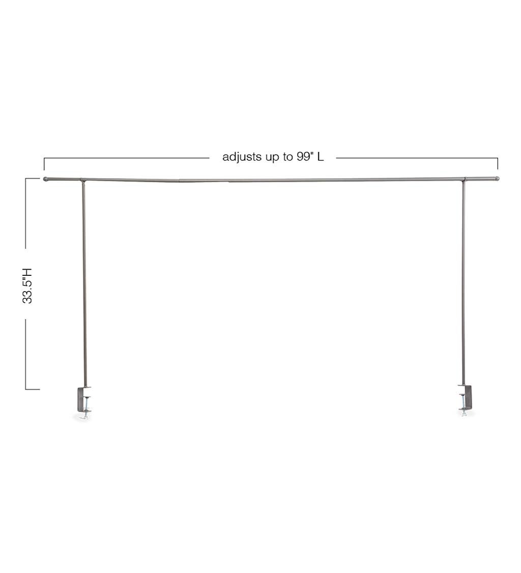 Indoor/Outdoor Adjustable Decorating Rod for Over the Table