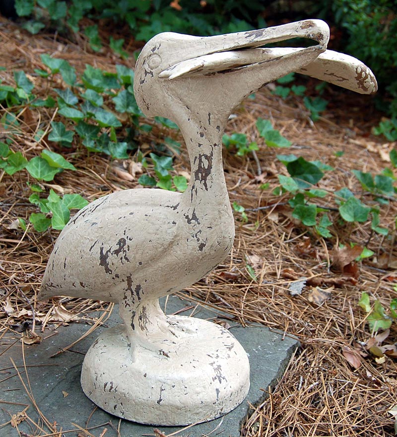 Pelican With Fish Statue