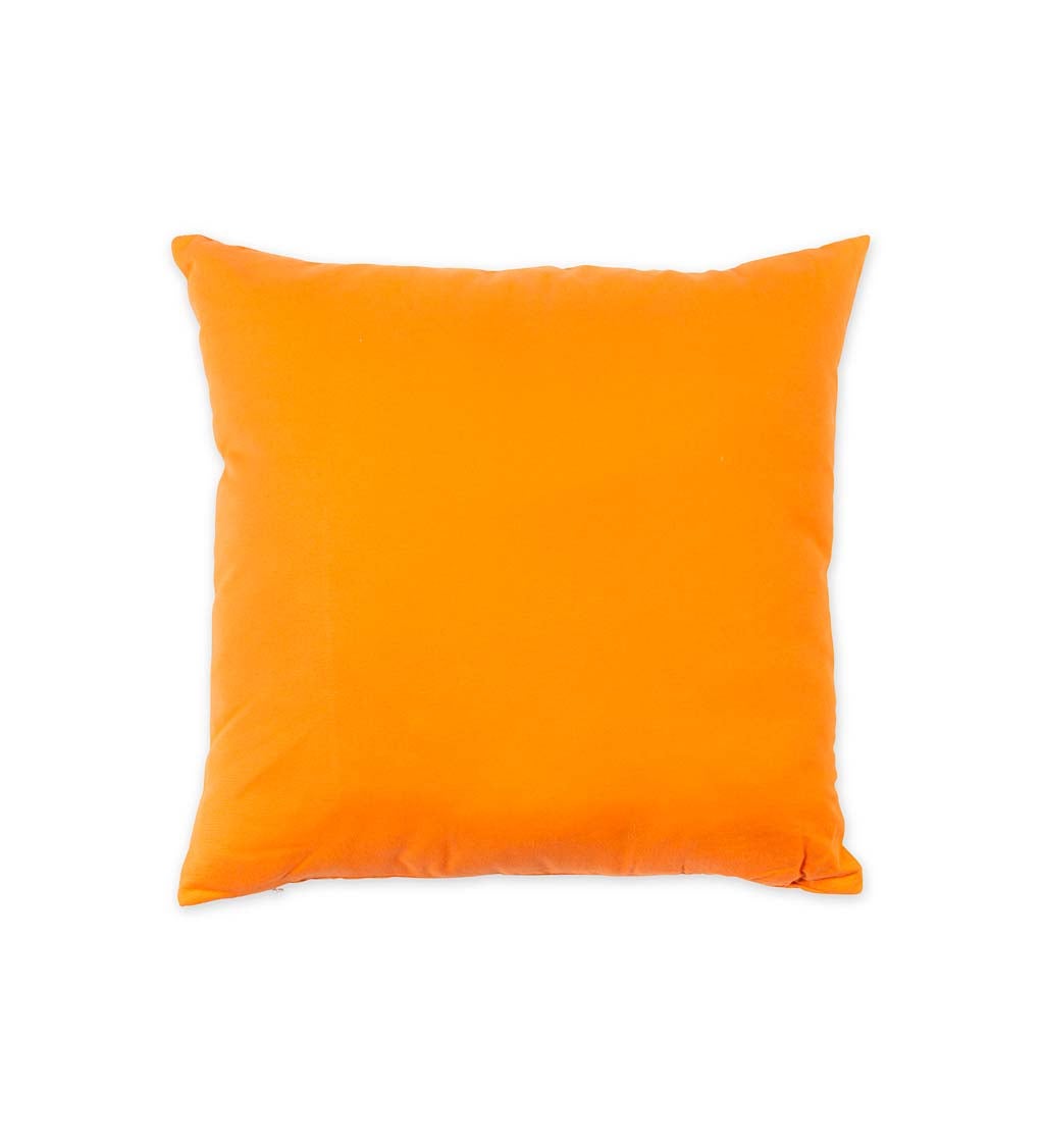 Indoor/Outdoor Trick-or-Treat Cotton Throw Pillow