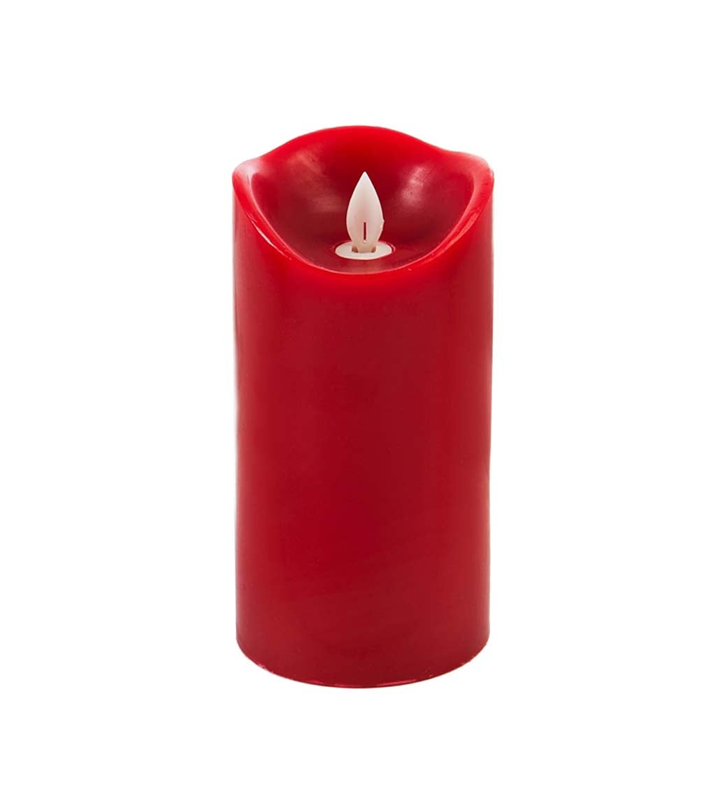 Scented LED Pillar Candle with Moving Wick swatch image