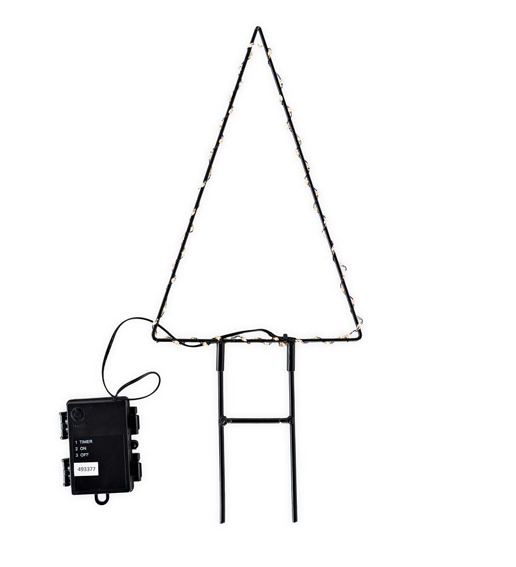 LED Lighted Holiday Tree Stake
