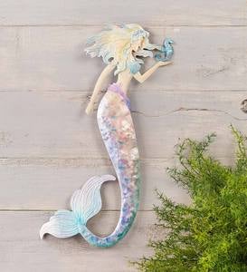 Pastel Metal Mermaid Wall Art