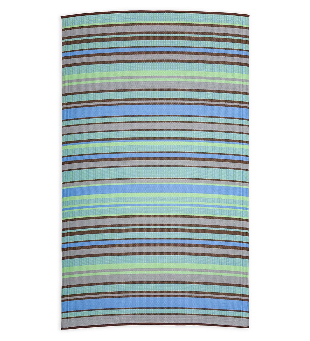 Aqua/Gray Stripe