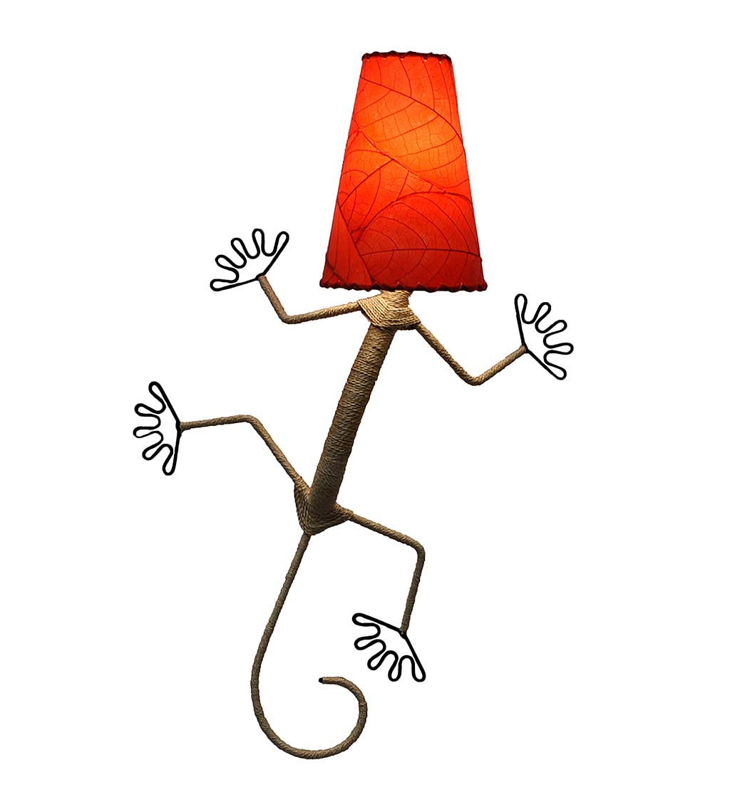 Handcrafted Gecko Wall Lamp swatch image