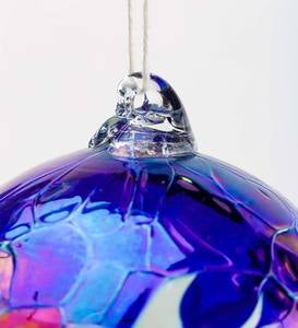 Individually Hand-Blown Glass Globe Holiday Ornament