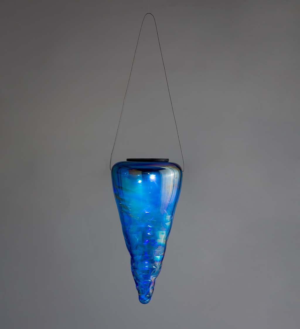 Handcrafted Blown-Glass Colorful Solar Hanging Lights