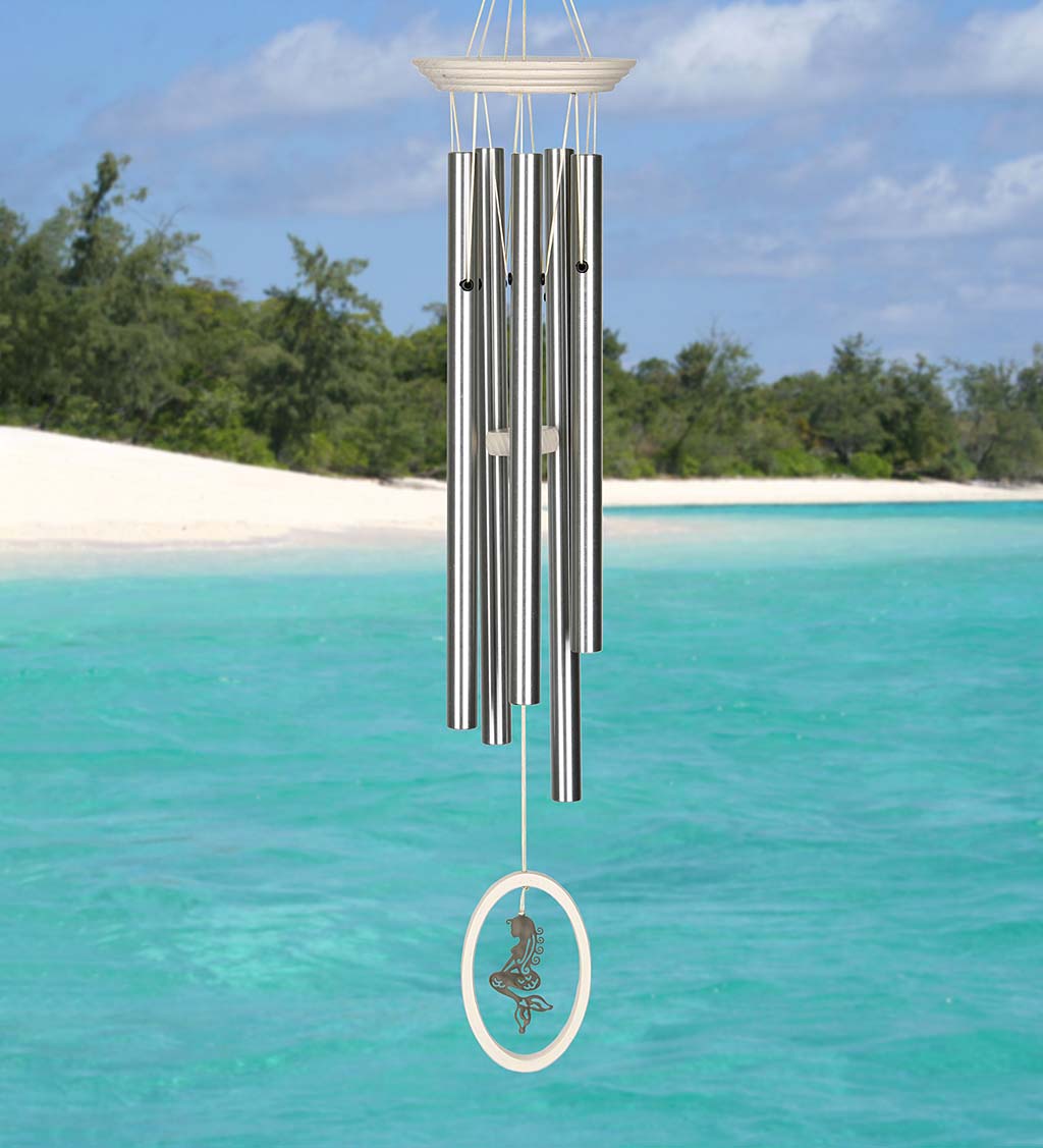 Metal Fantasy Wind Chime with Mermaid Windcatcher