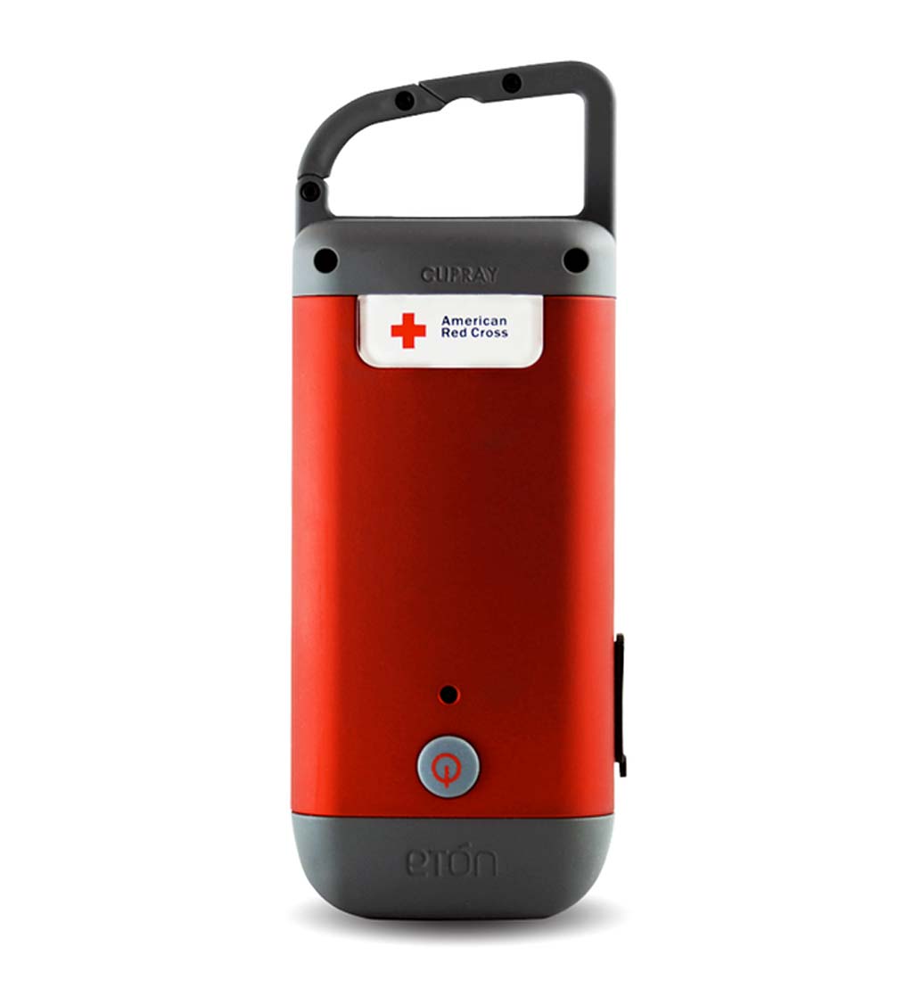 American Red Cross Clip-On Hand-Cranked Flashlight and Charger