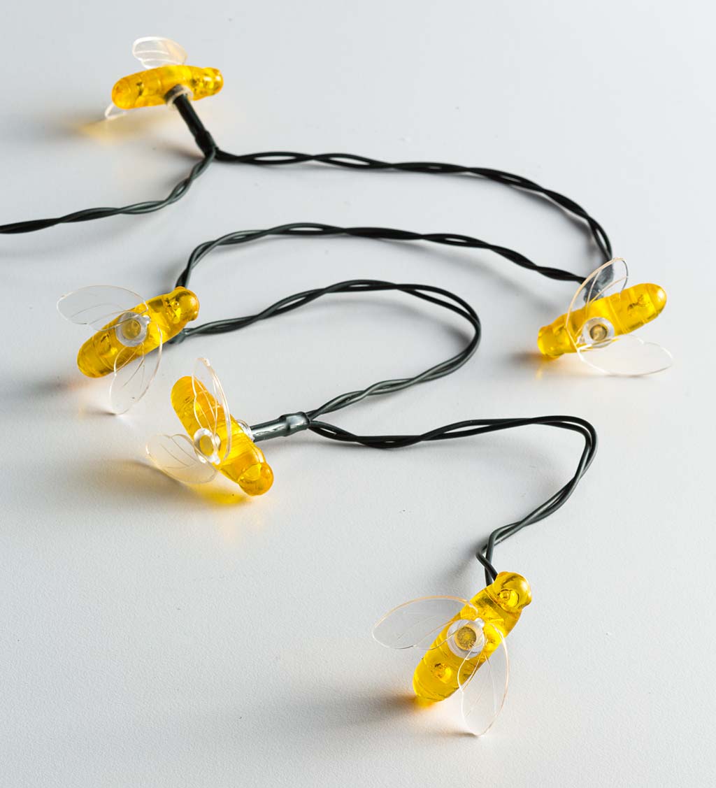 Multi-Function, Color-Changing Solar Bee String Lights