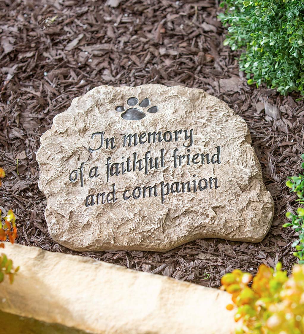 In Memory of a Faithful Friend and Companion Garden Stone