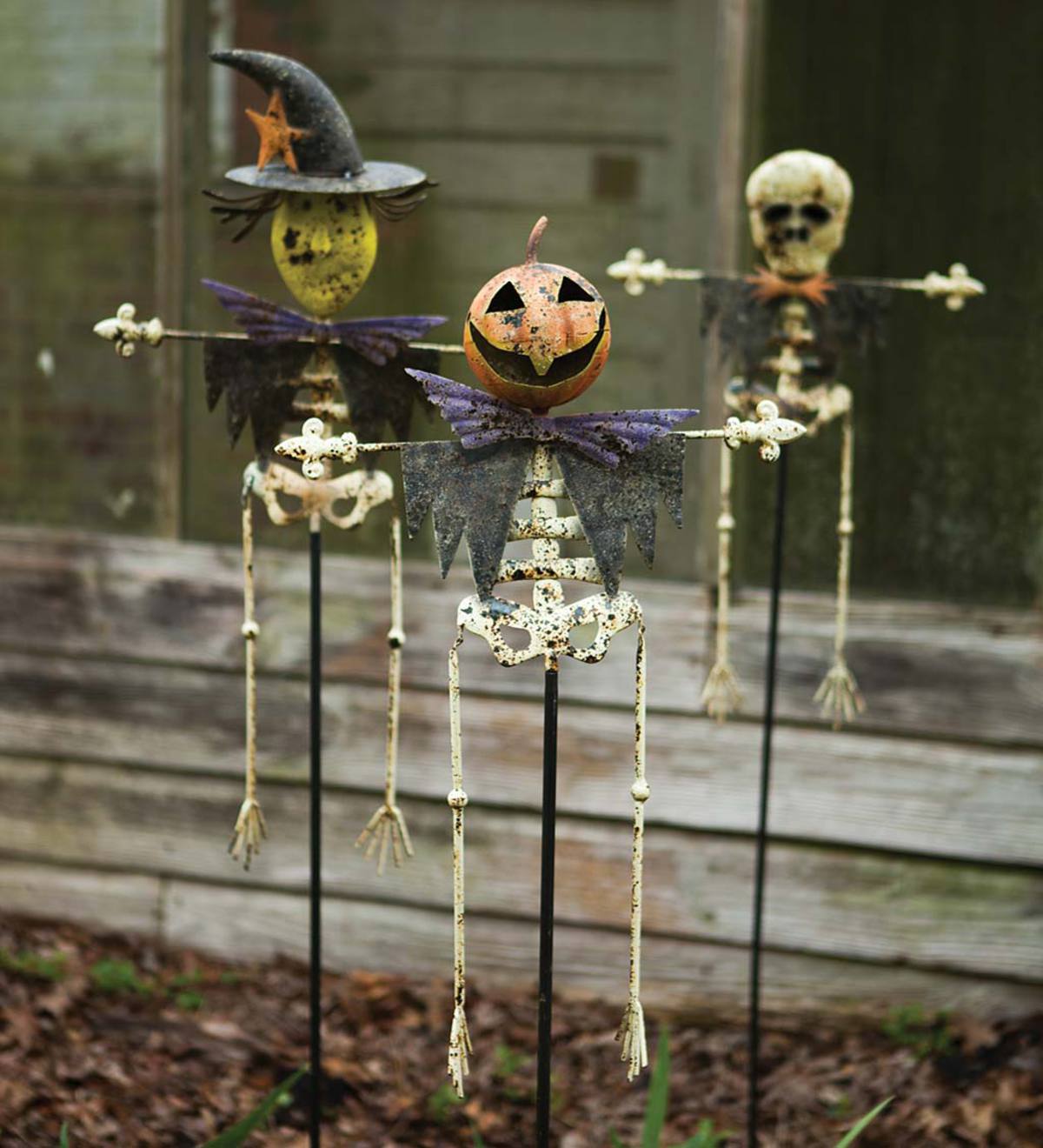 TOYANDONA 3pcs Halloween Wind Spinners Bloody Skull Ghost Windmill Spinner Garden Stake Halloween Garden Party Decoration Random Style
