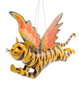 Handcrafted Colorful Metal Flying Tiger