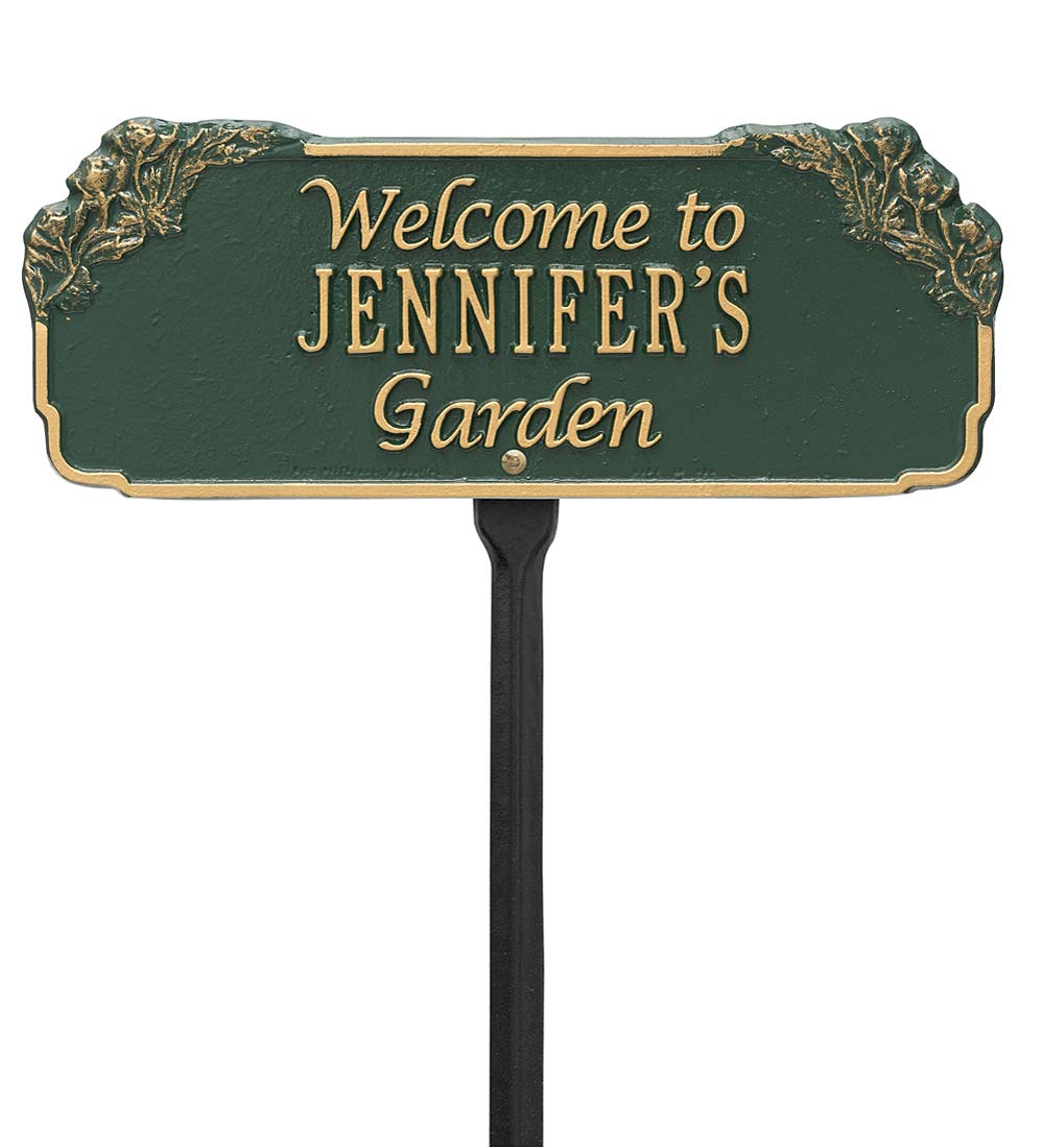Personalized Welcome Garden Plaque swatch image