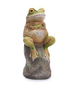 Grumpy Frog Sculpture