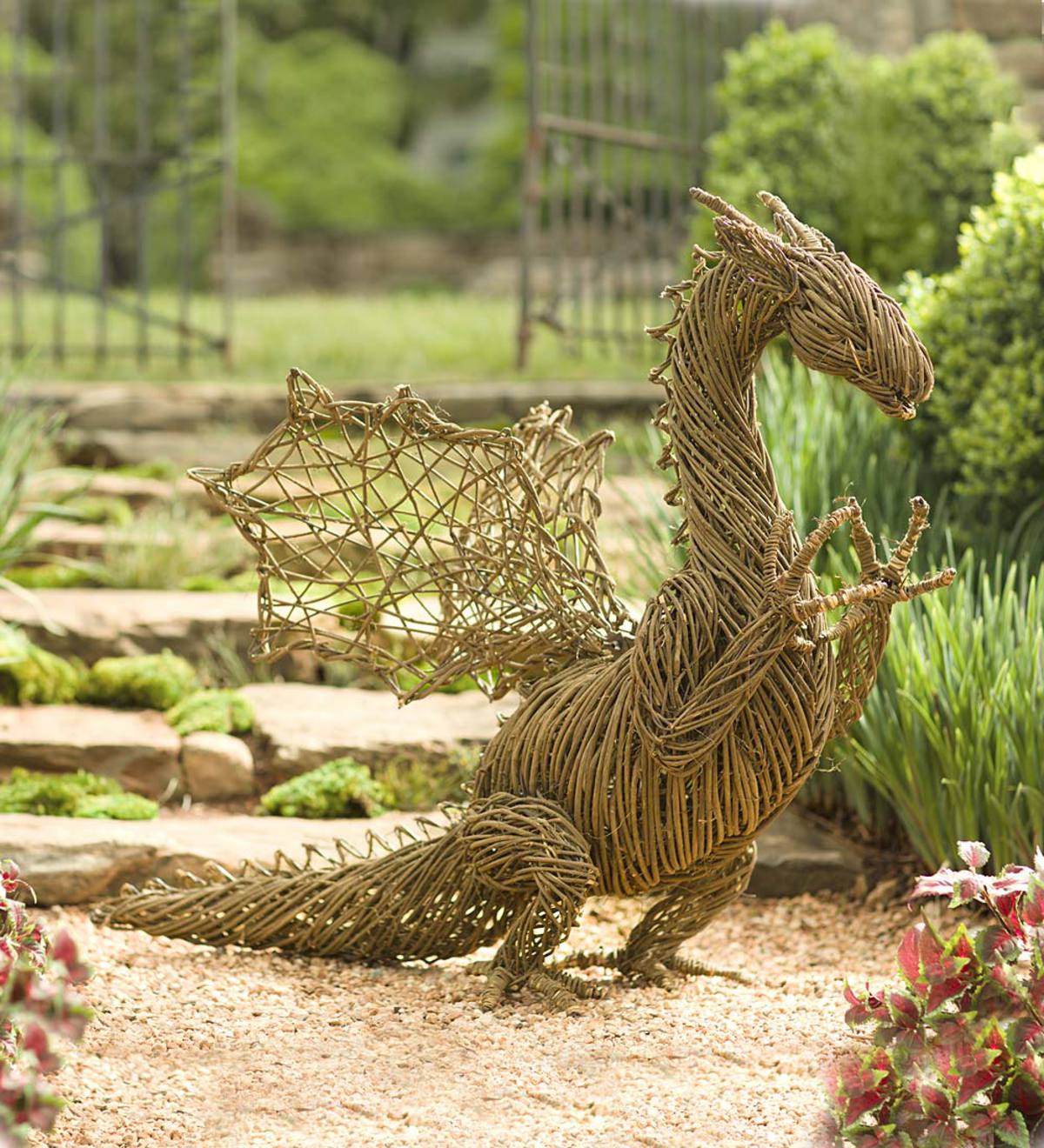 Hand-Crafted Grapevine Dragon