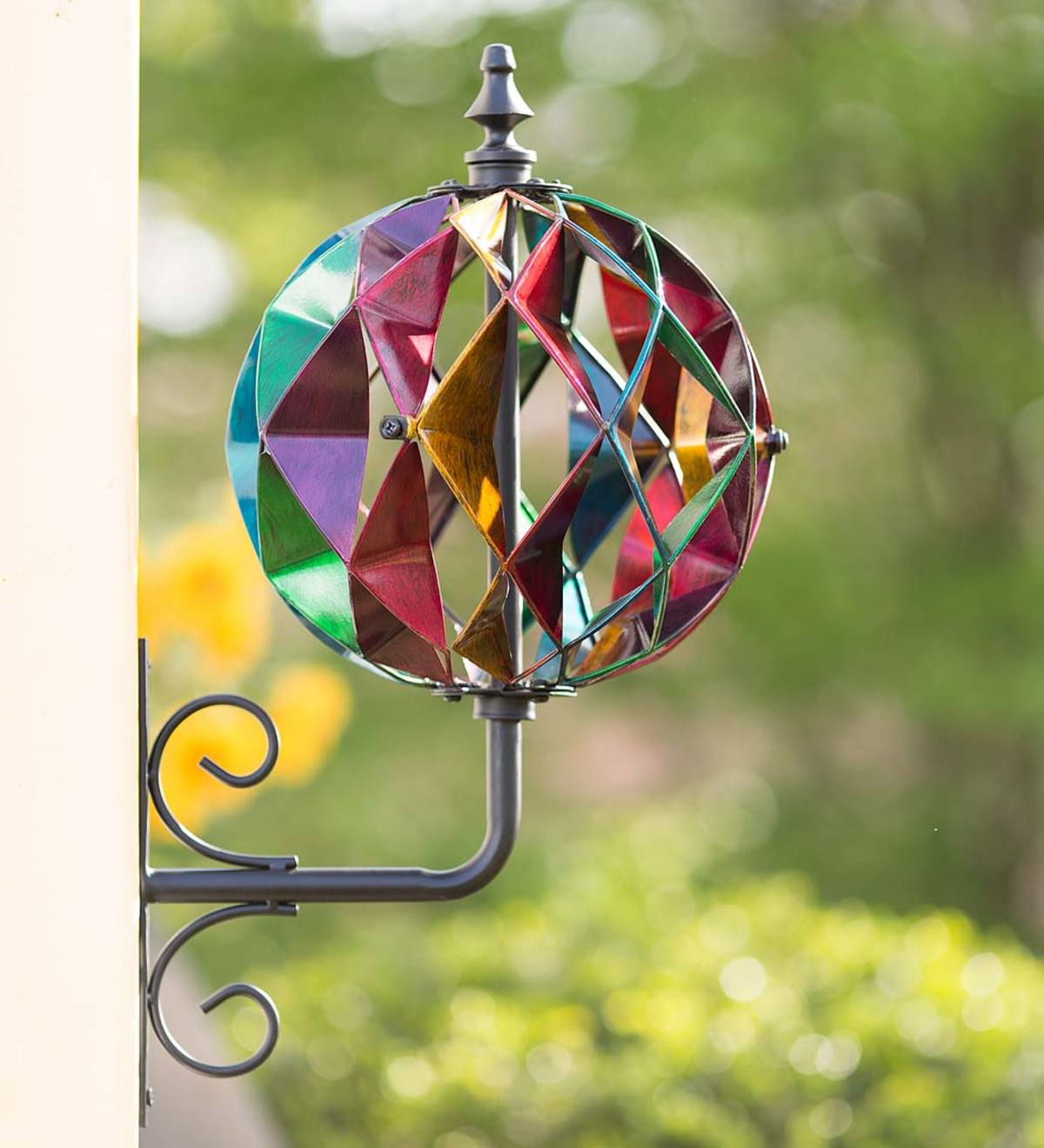 Colorful Harlequin Wall Mount Spinner