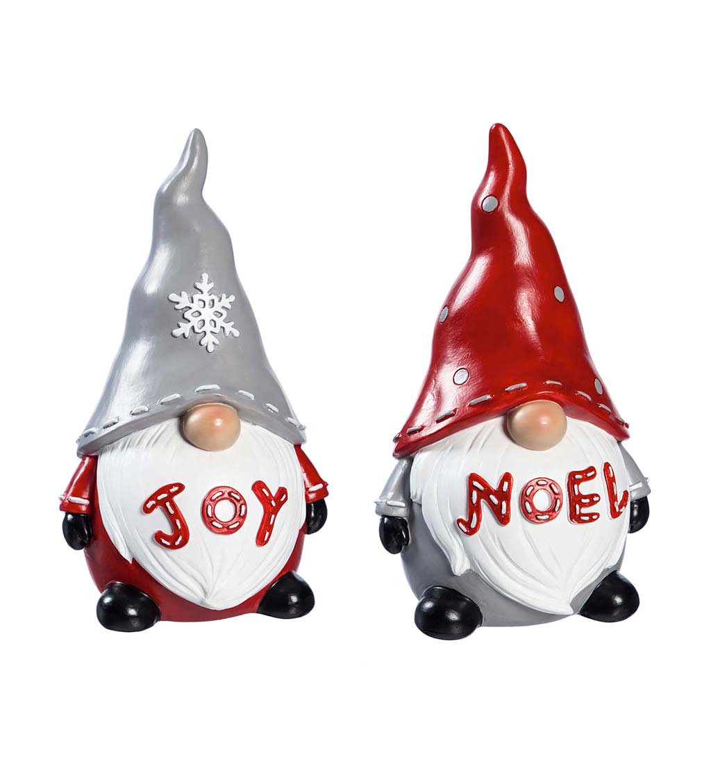 Joy and Noel Holiday Gnomes, Set of 2