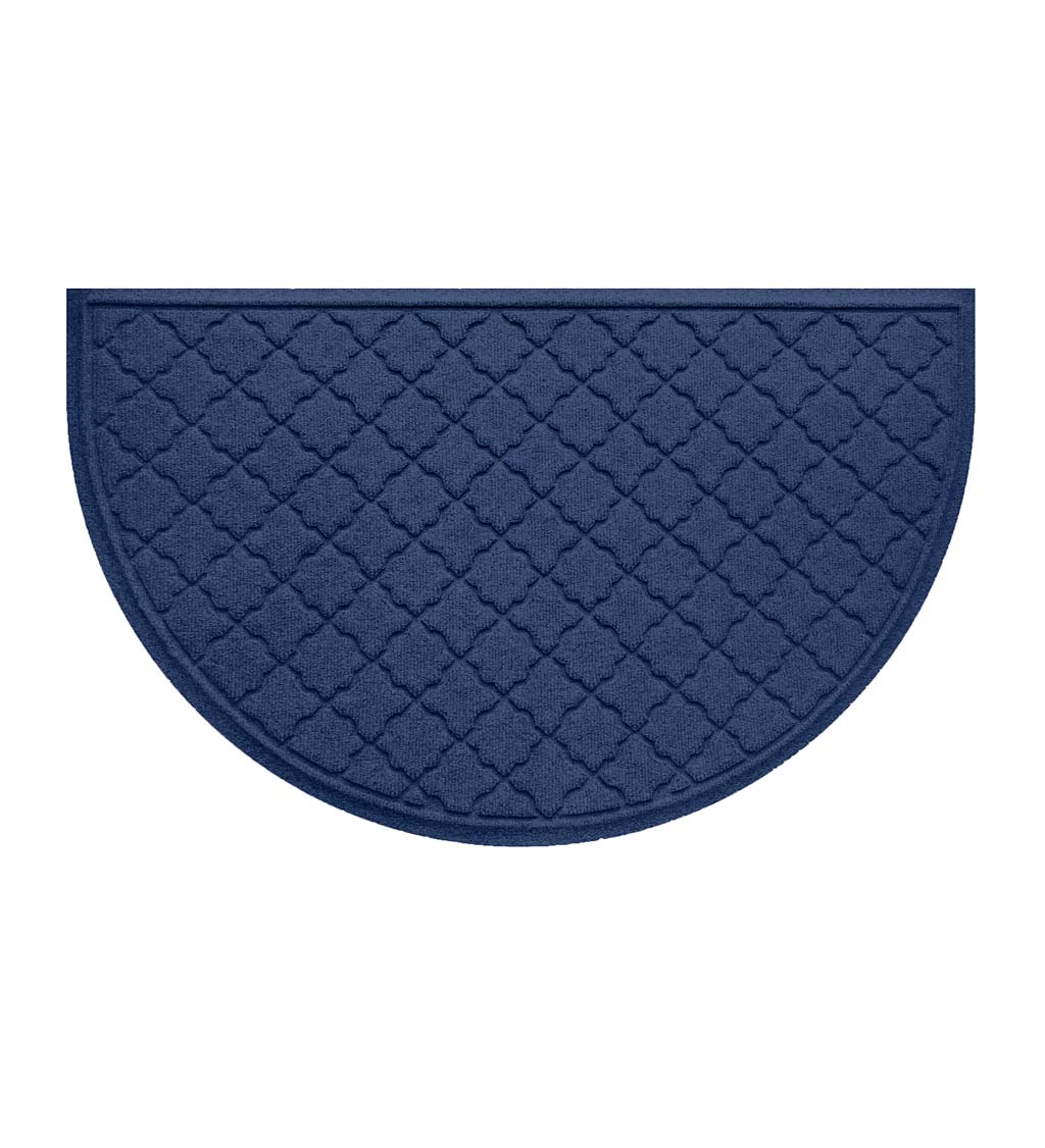 Waterhog Indoor/Outdoor Geometric Half-Round Doormat, 24" x 39" swatch image