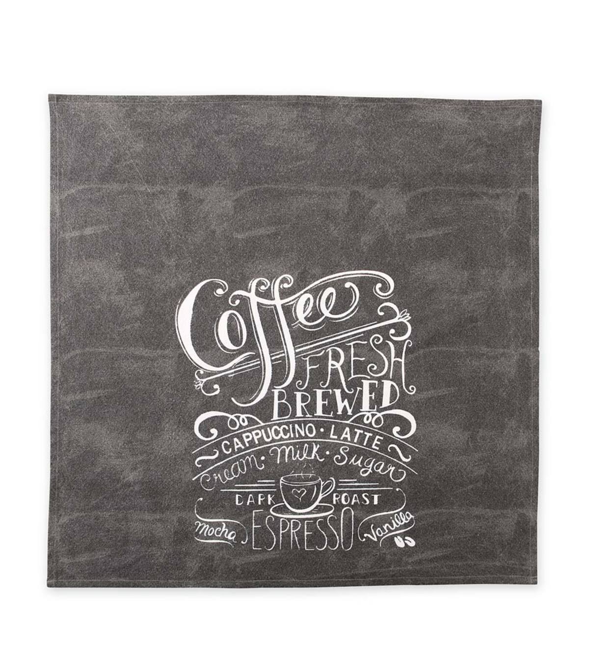 Chalkboard Kitchen Towels - Coffee Fresh Brewed | Wind and Weather