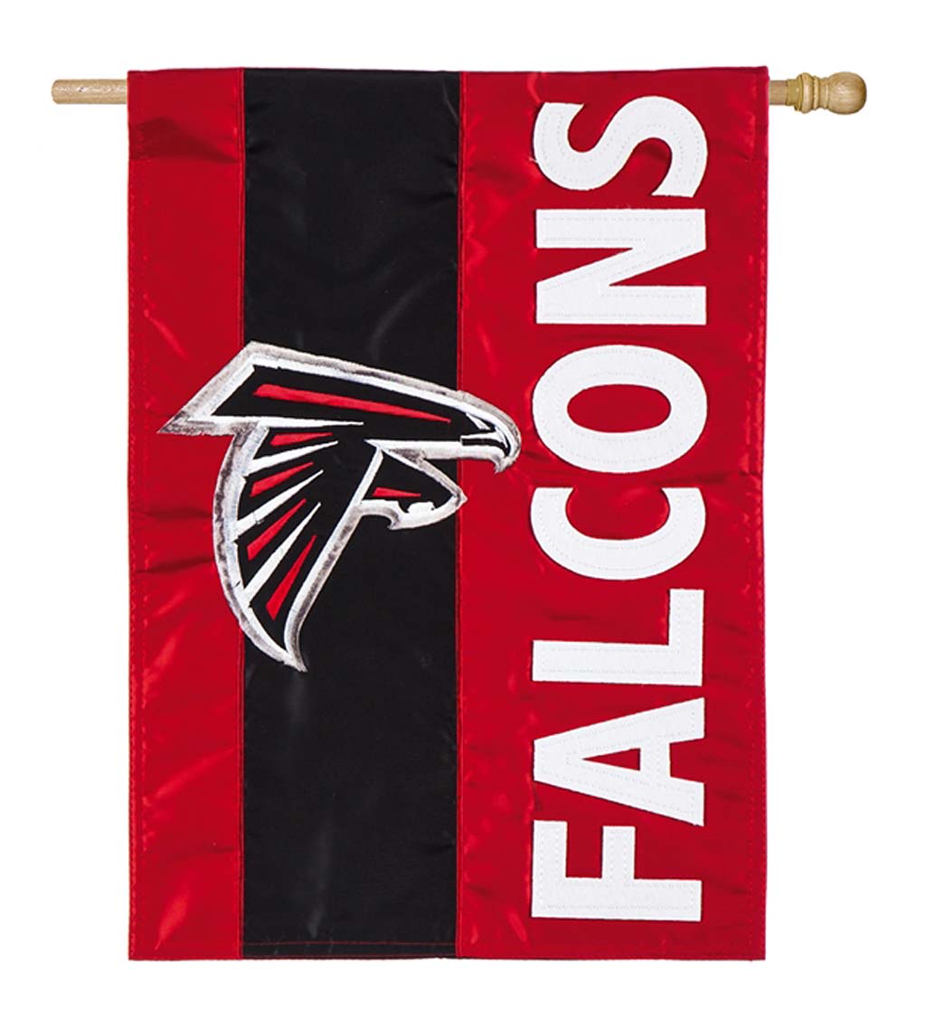 Double-Sided Embellished NFL Team Pride Applique House Flag