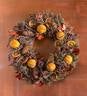 Handcrafted Orange and Pinecone Aromatic Fall Wreath